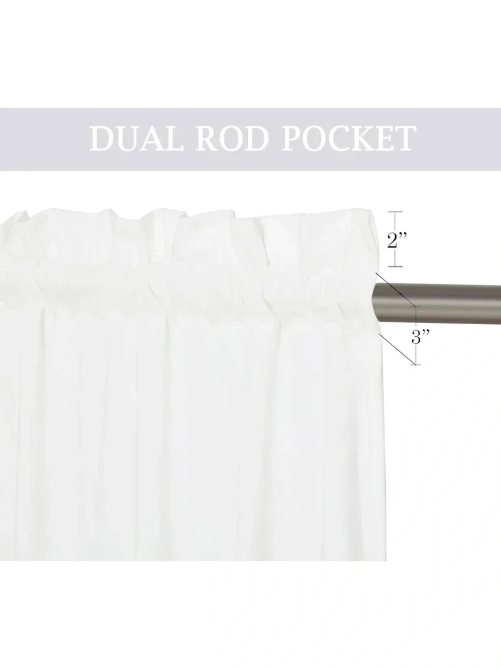 Classic White Curtain Panel set